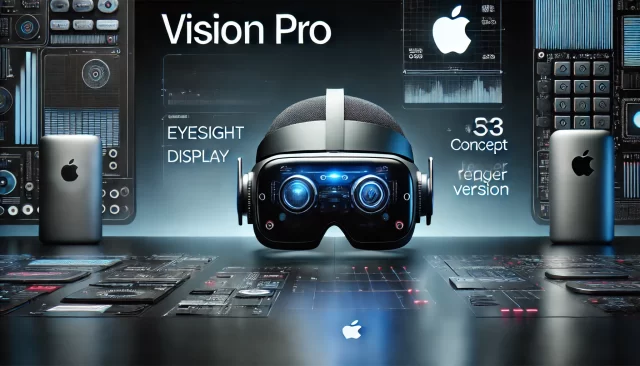 "Apple Vision Pro and Cheaper Version Concept: Sleek Design vs. Simplified Model"