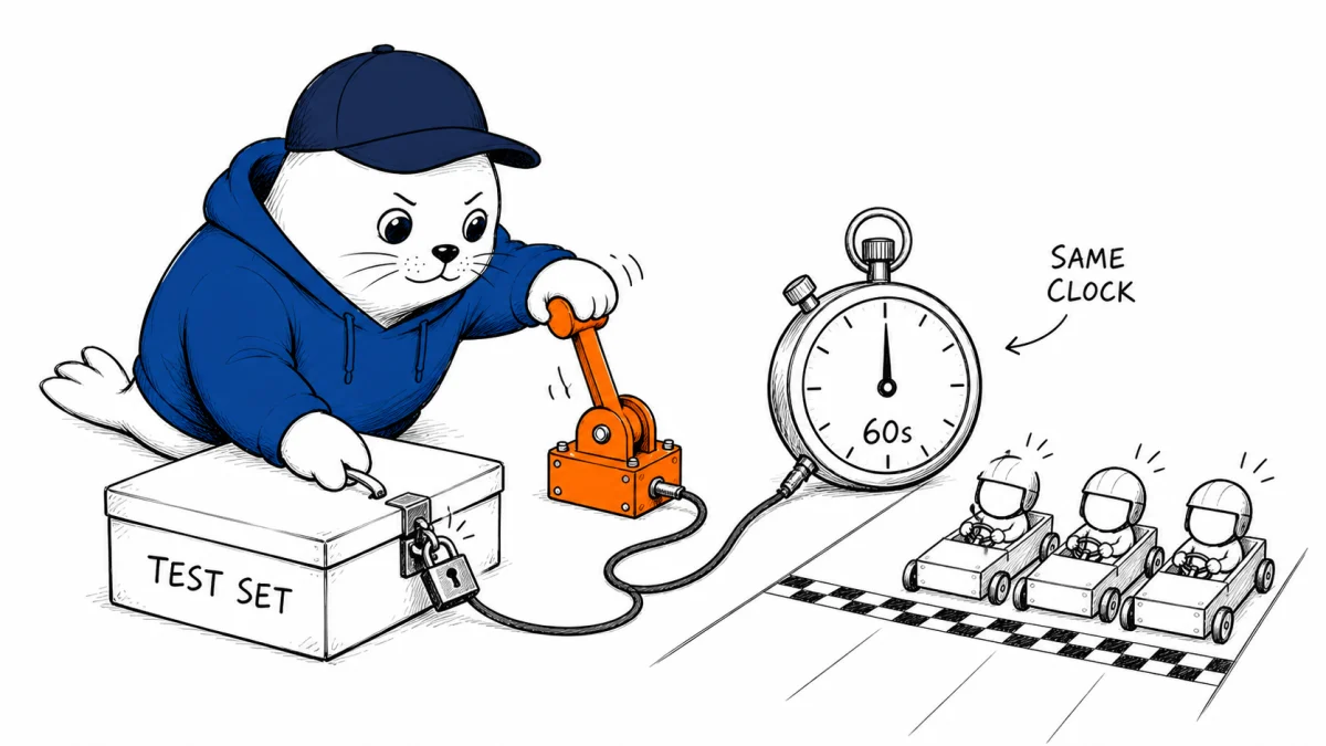 This AutoML benchmark lost 25 points when the clock was enforced