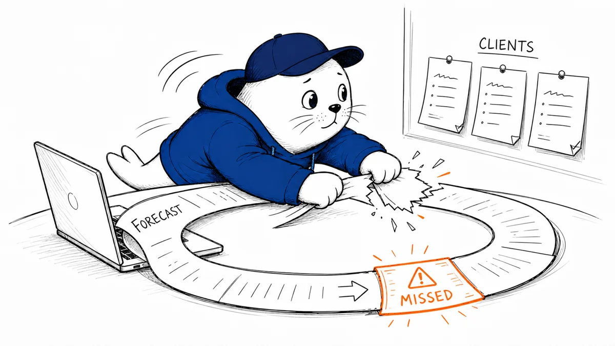 Claude wrote the forecast. The team got the blame