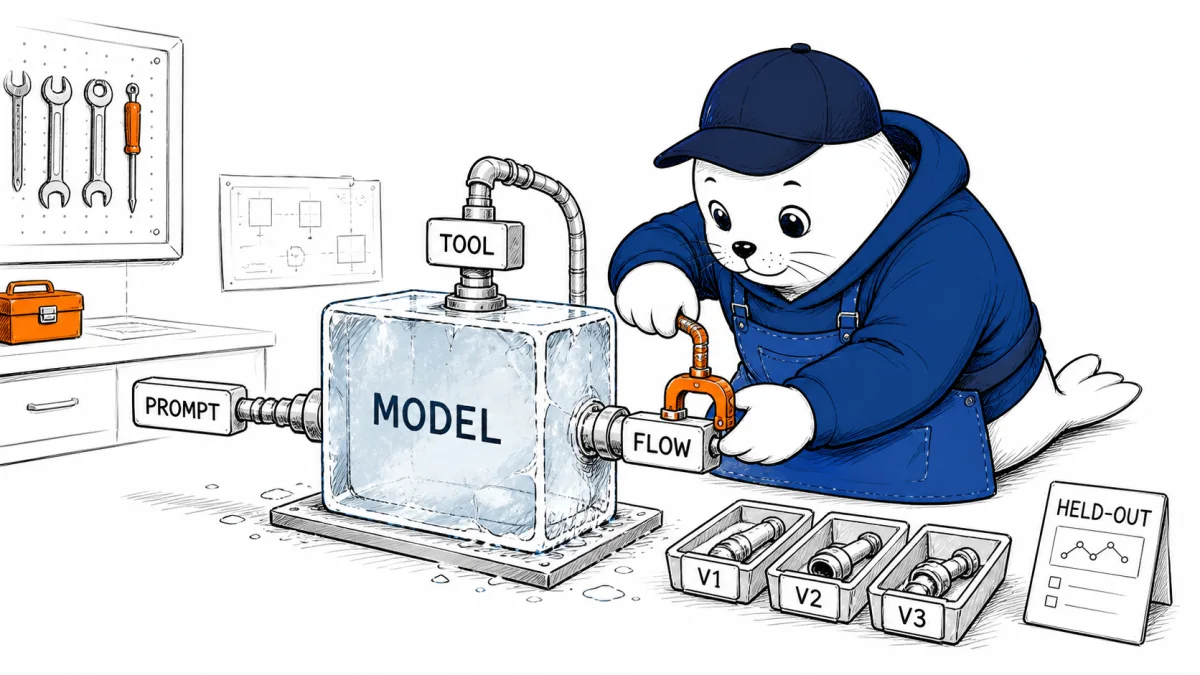 DarwinX reports agent gains with the model frozen