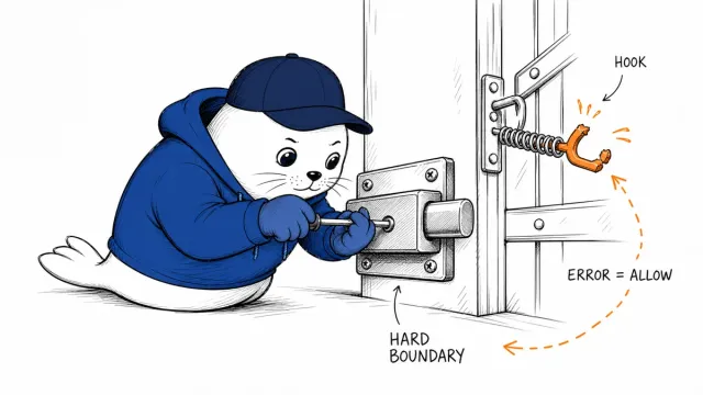 Gemini Managed Agent hooks fail open. Build the boundary outside them