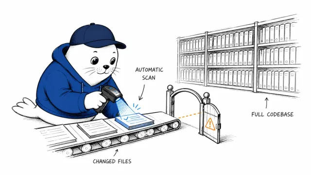 Replit Agent security scan checks the diff, not the whole app