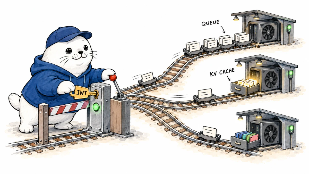 AWS HyperPod Inference Gateway Routes LLM Traffic by GPU State, but JWT Is Optional