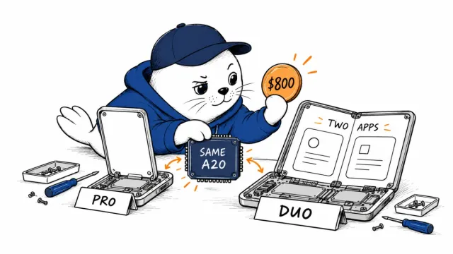 iPhone Duo Costs $800 More Than iPhone 18 Pro. Its AI Chip Is the Same